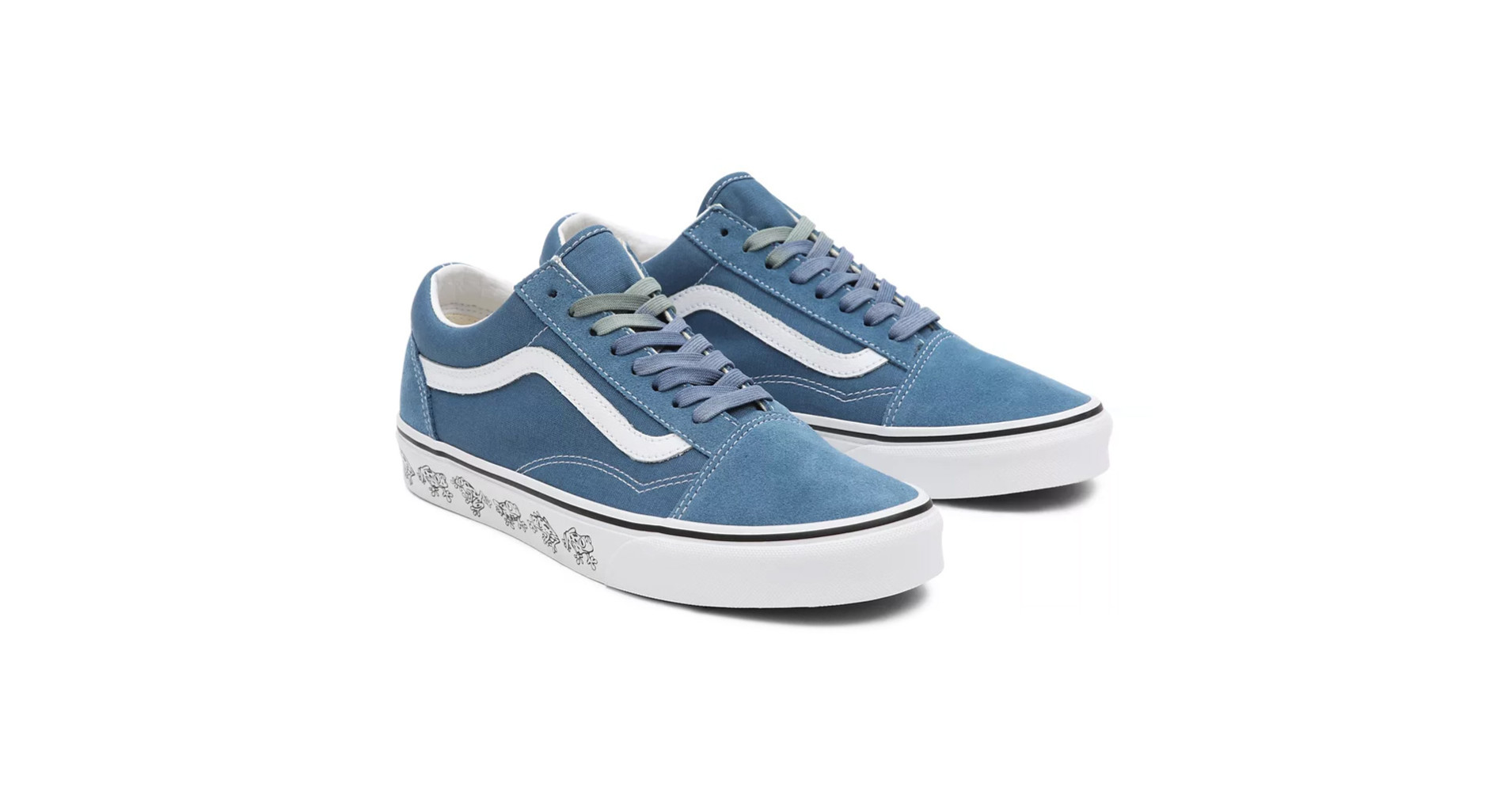 Vans Old Skool (UV Dreams) Navy/True White Női Cipő Old Skool